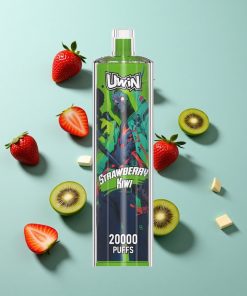 Erdbeer-Kiwi Uwin Shisha Crystal 20000 Puffs 22ml Mesh Coil