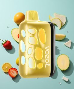 Erdbeer-Mango VOZOL RAVE 40000 Einweg-Vape mit Beat-Synced Party Mode und 1000mAh Akku
