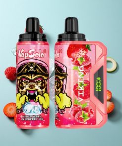 Erdbeere Himbeere Eis VapSolo VIKING 12000 Puffs 22ml Typ-C