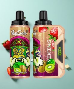 Erdbeere-Kiwi VapSolo VIKING 12000 Puffs mit 22ml E-Liquid und Typ-C-Ladung
