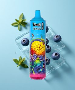 Heidelbeer-Eis Uwin Tornado 35K mit 35000 Puffs und Typ-C-Ladung