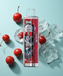 Kirsch-Eis UWIN Crystal 10000 Puffs mit 18ml E-Liquid und Typ-C Schnellladung