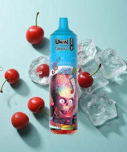 Kirsch-Eis Uwin Tornado 35K Musik-Wegwerf-Vape mit 35000 Puffs und Typ-C-Ladung