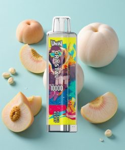 Pfirsich-Beere UWIN Crystal 10000 Puffs mit 18ml E-Liquid und Typ-C Schnellladung
