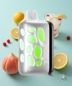Pfirsich-Himbeer-Limonade VOZOL RAVE 40000 Einweg-Vape mit Beat-Synced Party Mode und 1000mAh Akku