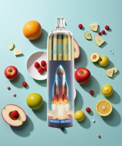 Beerenmix JNR Rocket-X 12400 Puffs mit RGB-Lichtern und 25ml e-Liquid
