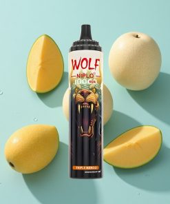 Dreifach Mango JNR Wolf Niplo 10000 Puffs 20ml Typ-C Schnellladung