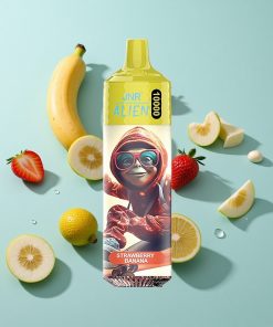 Erdbeer-Banane JNR Alien 10000 Puffs mit 850mAh Akku und Typ-C-Ladung