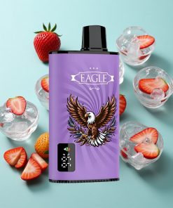 Erdbeer-Eis JNR EAGLE Smart 23000 Puffs mit Digitaldisplay und 25ml e-Liquid-Kapazität
