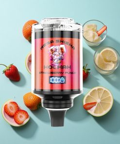 Erdbeer-Punch JNR Mega Shisha Hookah 100K mit 100000 Puffs und Typ-C-Schnellladung