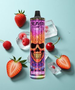 Erdbeere Himbeere Kirsche Eis JNR Calavera 11000 Puffs Typ-C Ladeanschluss 850mAh