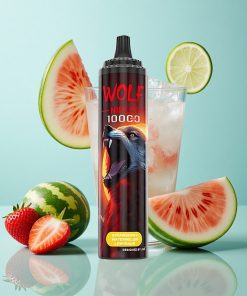 Erdbeere Wassermelone Limonade JNR Wolf Niplo 10000 Puffs mit 20ml E-Liquid und Typ-C Schnellladung