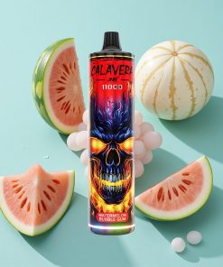 Wassermelonen-Kaugummi JNR Calavera 11000 Puffs mit 21ml E-Liquid und Typ-C-Ladeanschluss
