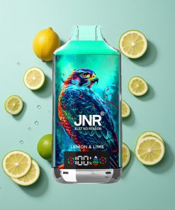 Zitrone Limette JNR Falcon X 18000 Puffs 24ml Dual Mesh Coil Digital Display Type-C Schnellladung