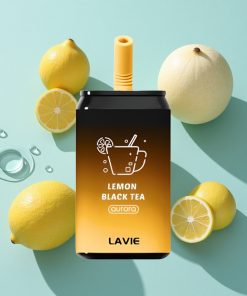 Zitronen-Schwarzer-Tee LAVIE Aurora 11000 Puffs 22ML Typ C Aufladbar